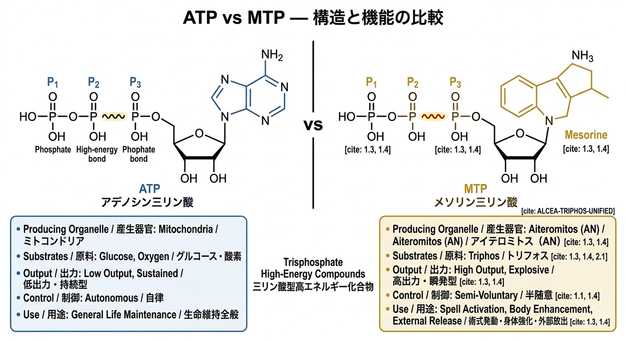 ATP vs MTP - 構造と機能の比較